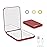 Kintion Rechargeable Pocket Mirror, Double Sided 1X/3X Magnification Compact Vanity Mirror, 3 Color Lights, Dimmable, Small Portable Wallet Mirror, Lighted Travel Mirror for Women Gifts, Wine Red