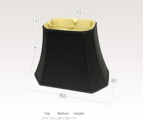 Miniatura 4 de Royal Designs - Pantalla de lámpara de esquina con corte rectangular