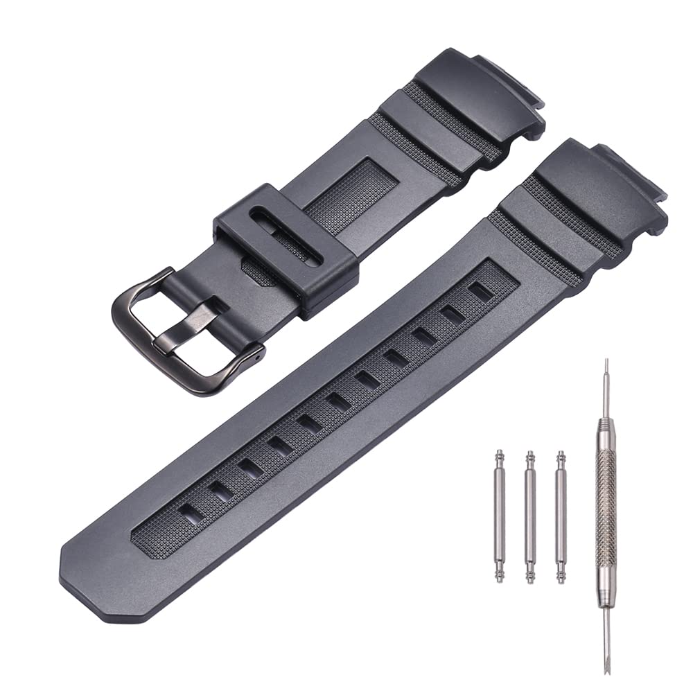 MCXGLMCXGL resin Strap Suitable for Caiso G-shock AWG-M100 AW590/591 Tough Solar waterproof sports Watch Replacement Band Accessories