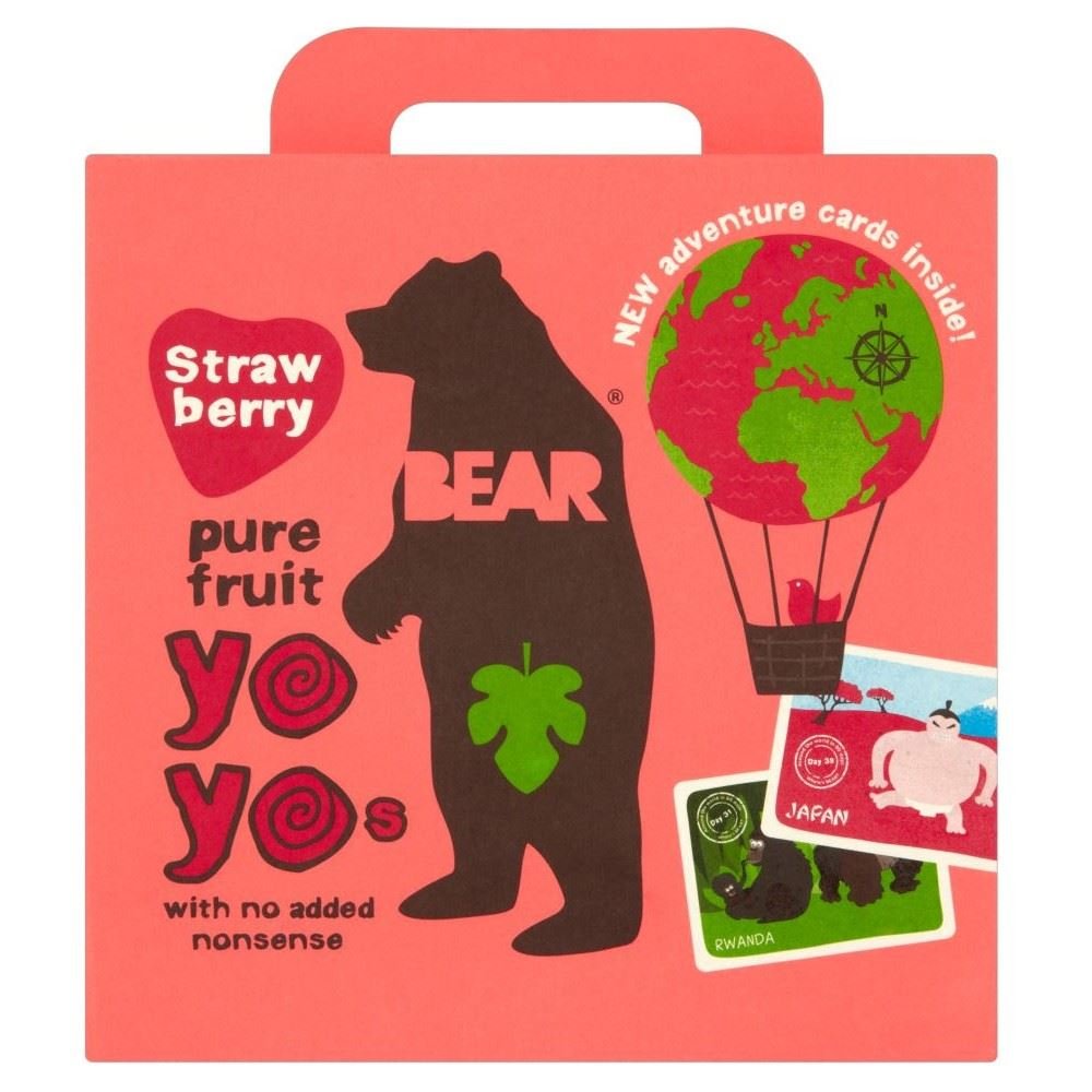 Bear Pure Fruit Yo Yos Strawberry (5x20g) Grocery