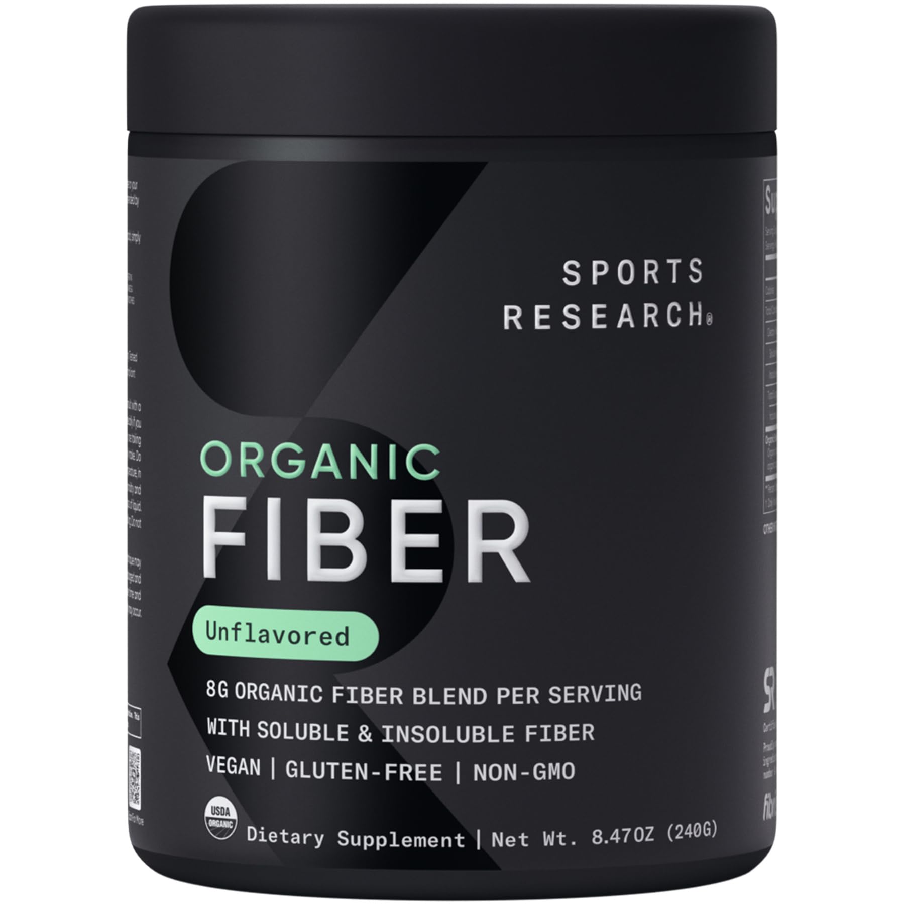 Sports Research ® Organic Fiber Unflavored
