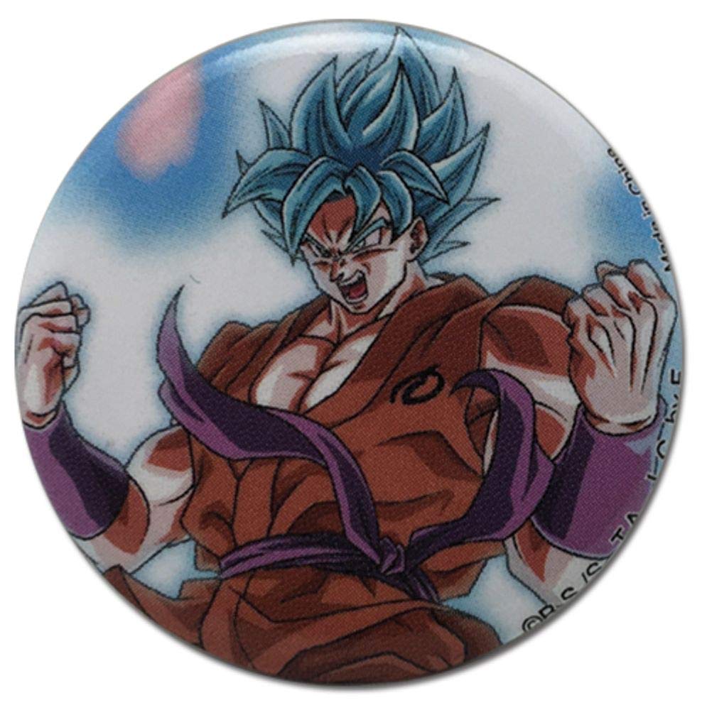 ピンズ・ピンバッジ・缶バッジ Dragonballsuper goku button limited Amazon.com: Dragon Ball Super- Ss Blue Goku Burst Limit Button 1.25