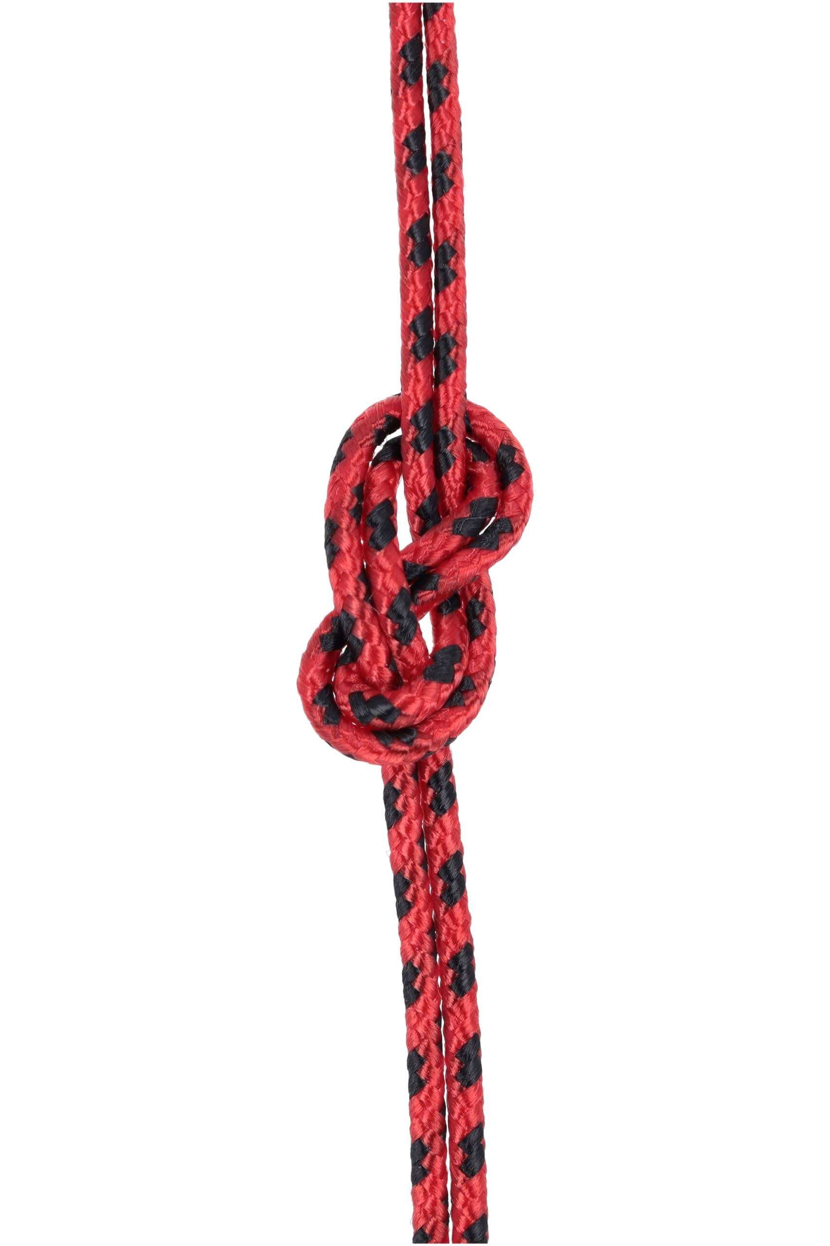 BON.MAR Corda Dyneema Rossa con Inserti Neri 1.5mm x 50mt – Carico Rottura 120kg | Antiscivolo, Alta Resistenza, Pesca Sub, Nautica, Outdoor, Fai da Te