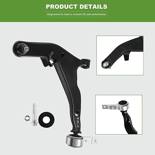 Miniatura 3 de SCITOO Juego de 8 piezas de suspensión delantera, 2 brazos de control inferiores con conjunto de rótula, 2 barras estabilizadoras, 2 interiores y 2