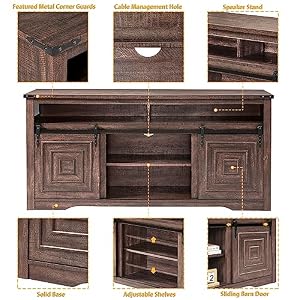 Okvnbjk Large Farmhouse TV Stand for 65 75 80 Inch TV, Tall Highboy Entertainment Center with Sliding Barn Door, Country Media Console with Storage Cabinet for Living Room, Bedroom and Game Room Okvnbjk Large Farmhouse TV Stand for 65 75 80 Inch TV Tall Highboy Entertainment Center with Sliding Barn Door Country Media Console with Storage Cabinet for Living Room Bedroom and Game Room