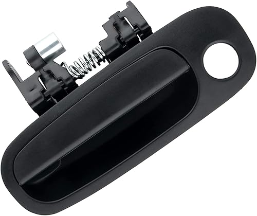 Manija de puerta exterior negra para el lado izquierdo del conductor delantero con textura de plástico negro apto para Toyota Corolla 1998-2002,