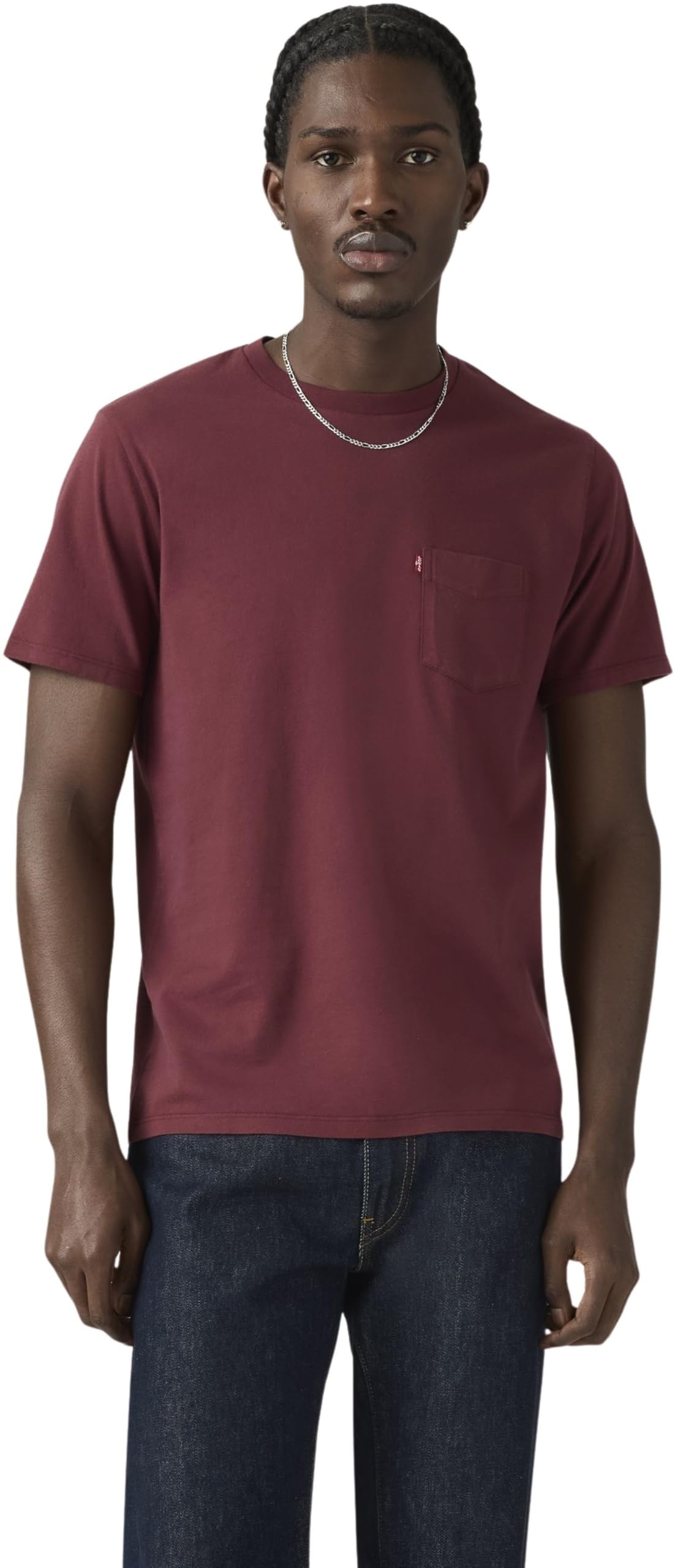 Levi's SS Classic Pocket Tee Tawny Port Jersey, Tawny Port, M