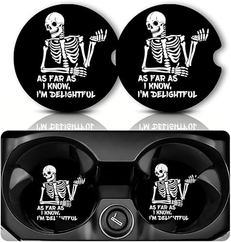 Miniatura 1 de Posavasos de automóvil para portavasos de automóvil, 2 unidades, portavasos para automóvil, tapete de goma antideslizante con una muesca para el