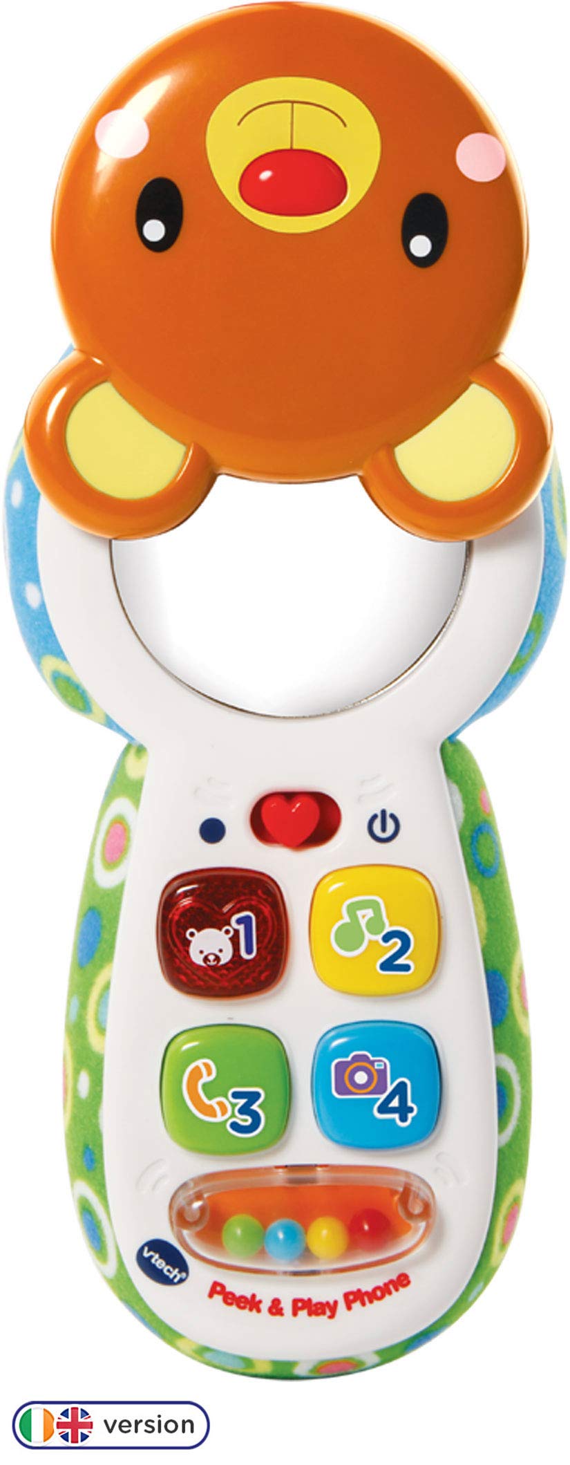 Peek and Play Phone, Kids Mobile Phone Toy, Educational Toy for Sensory Play, Gift for Babies, Suitable for Girls and Boys Aged 3 Months +, Multicolour, Miulticolor