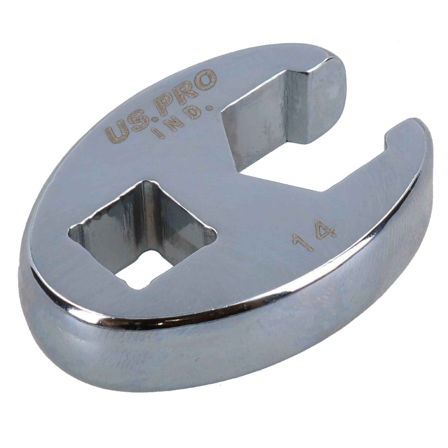 Ab Tools Silver 14Mm Crowfoot Wrench 3/8" Drive Crows Feet Spanner For Torque Wrenches