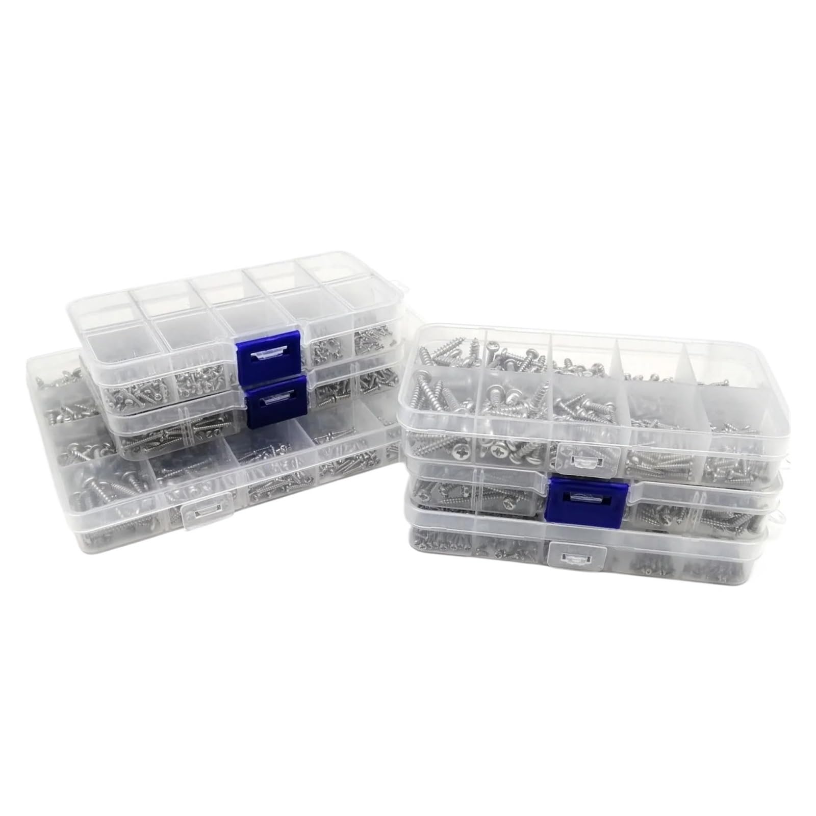 Kit De Mini Tornillos Autorroscantes Phillips Pan Head 304, Surtido De Tornillos for Madera De Acero Inoxidable M1.2-M4(Set F M3 250pcs)