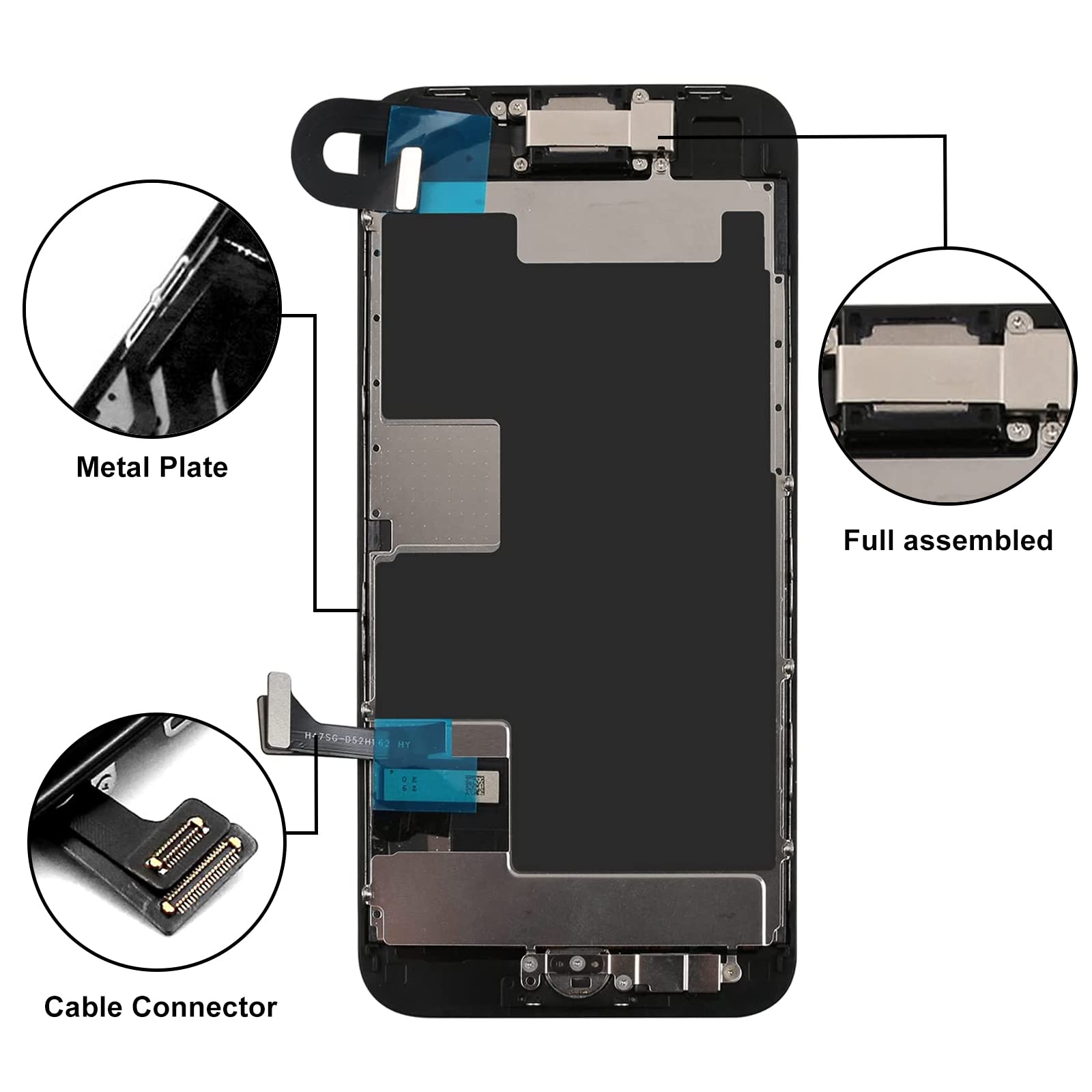 Display Iphone Se 2020 Kit Sostituzione Schermo LCD Digitale Per IPhone SE 2020 - Con Strumenti, Nero Schermo Bmw Serie 1 - Foto 12