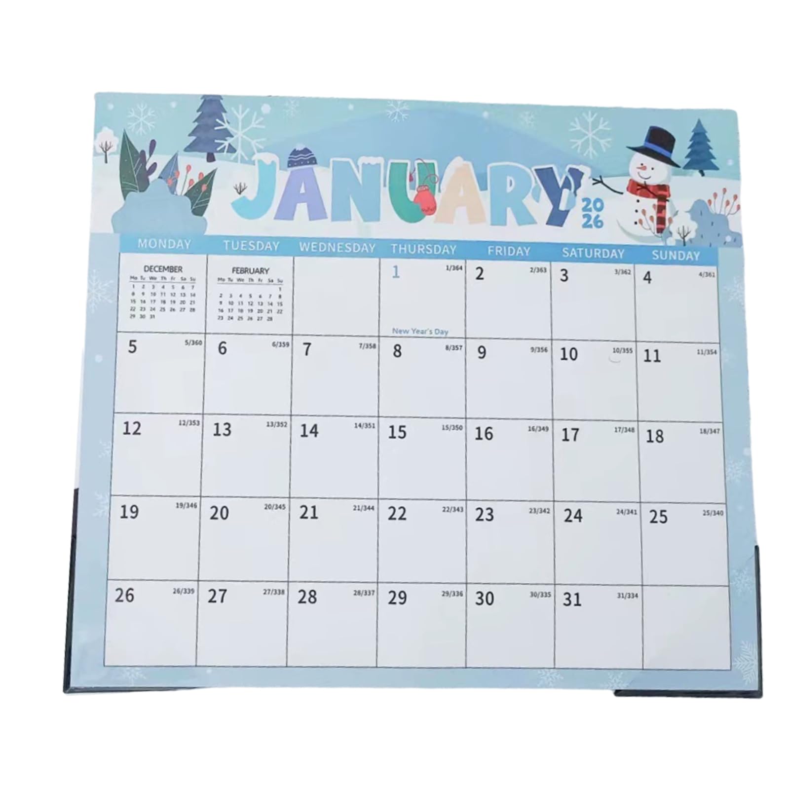QUILSTM Office And Entertainment Venue Wall Calendar 2025-2026 Dual Motivation For Success Large Wall Calendar User-friendly 2025-2026 2026