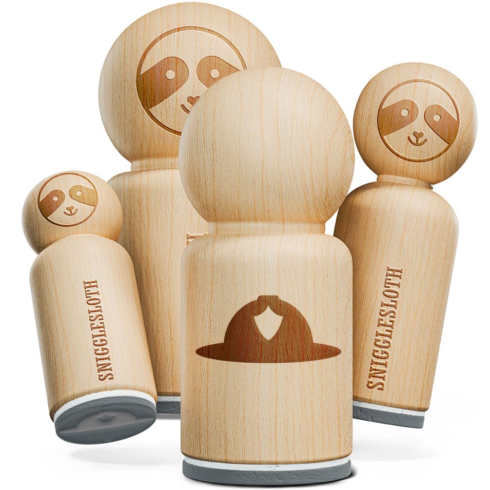 Fire Helmet Fireman Firefighter Rubber Stamp for Stamping Crafting Planners - 3/4 Inch Small