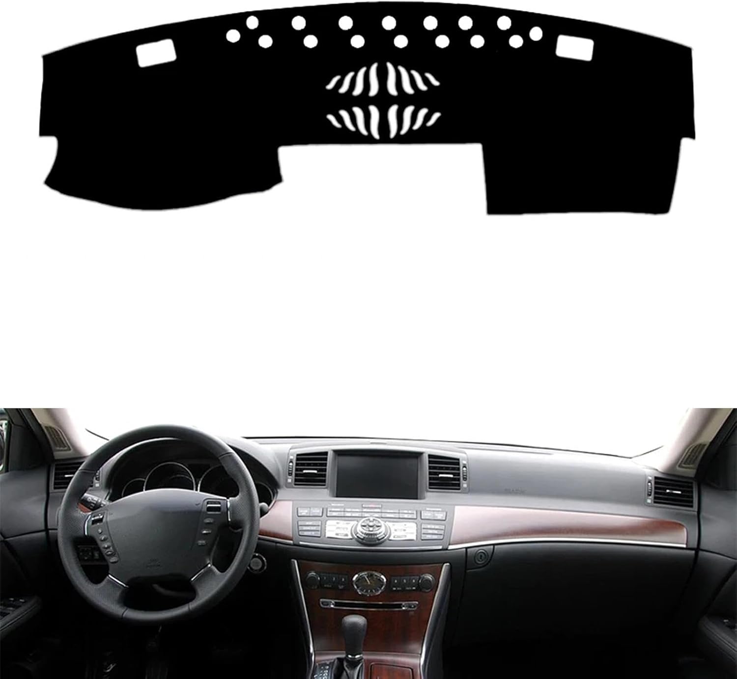 Fit for Infiniti M35 M45 2004-2009 LHD, Dash Cover, Non-Slip Dash Board Cover Mat, Black Interior Dash Covers, Car Parts