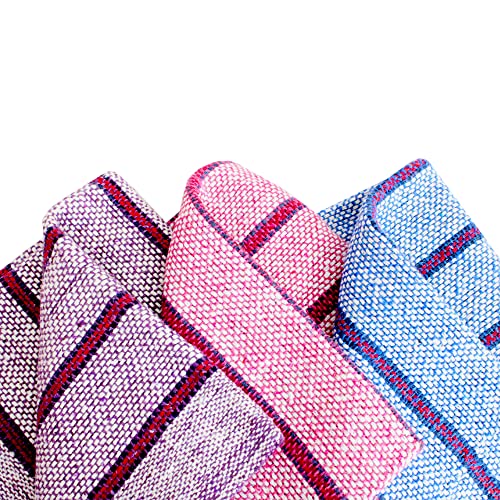 Hogar, Pet Products La Mascota Jergas de algodón, Paquete de 5 Piezas. Jerga Ultra Absorbente, diseños Coloridos y Tradicionales, Fabricadas de algodón Reciclado. Ideales para...