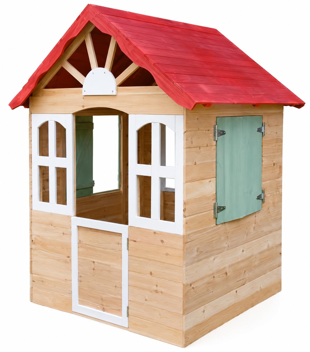 Casetta per Bambini Casa Gioco per Bambini Esterno casetta da giardino per bambini casetta per Bambini da Interno Giardino Casetta da Gioco Tradizionale Grande 120x108x138cm.