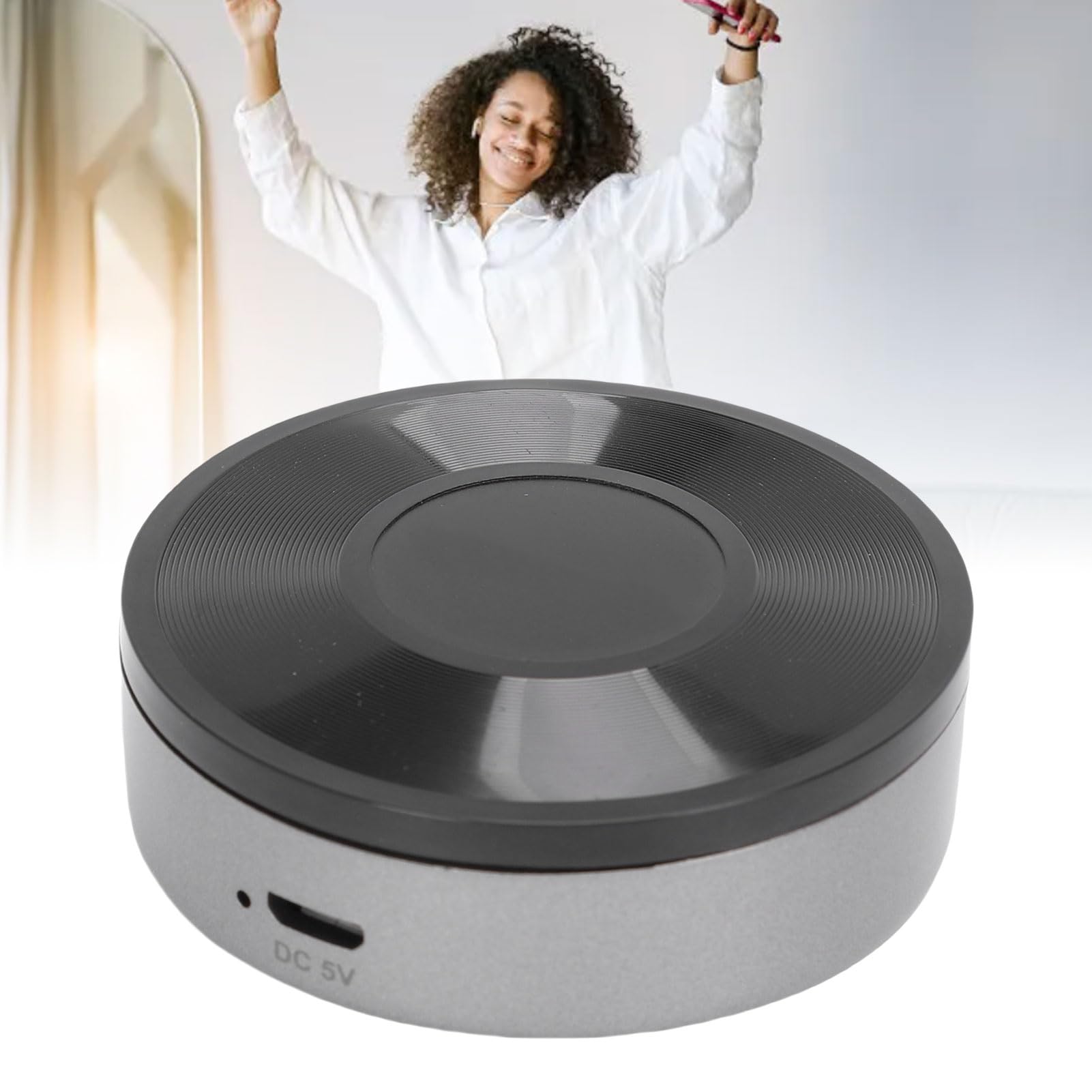 Bewinner Récepteur de Musique WiFi, Adaptateur Audio sans Fil HiFi avec Synchronisation Multi-pièces, Streamer de Sortie de 3,5 Mm pour iOS pour Les Haut-parleurs des Smartphones Android