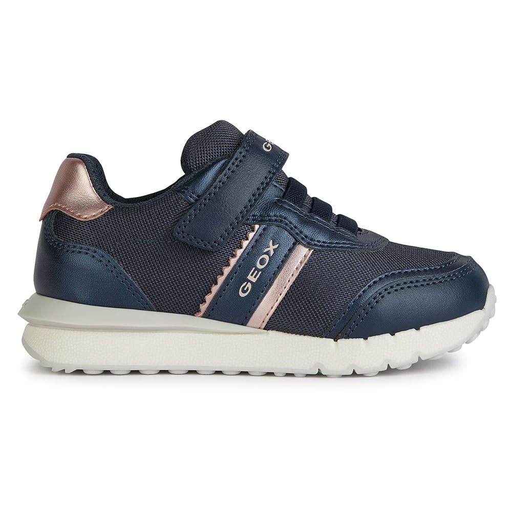 Geox Women's J Fastics Girl B Trainers, Dk Navy Old Rose, 2.5 UK