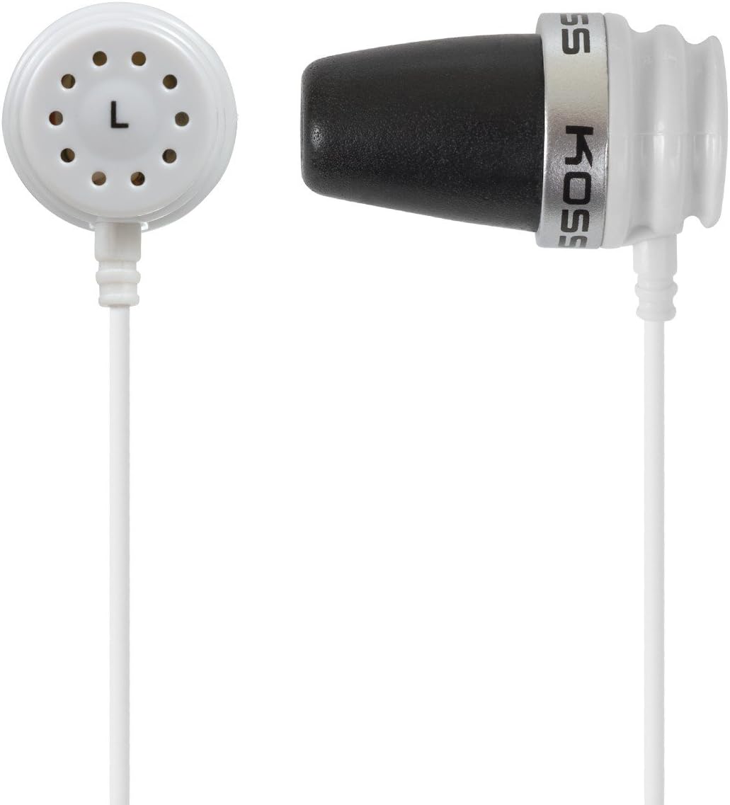 Koss SparkPlug In-Ear Audio Headphones - White