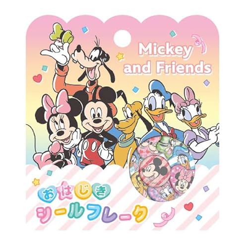 クラックス ミッキー&フレンズ おはじきシールフレーク シール ステッカー デコ デコレーション 340249