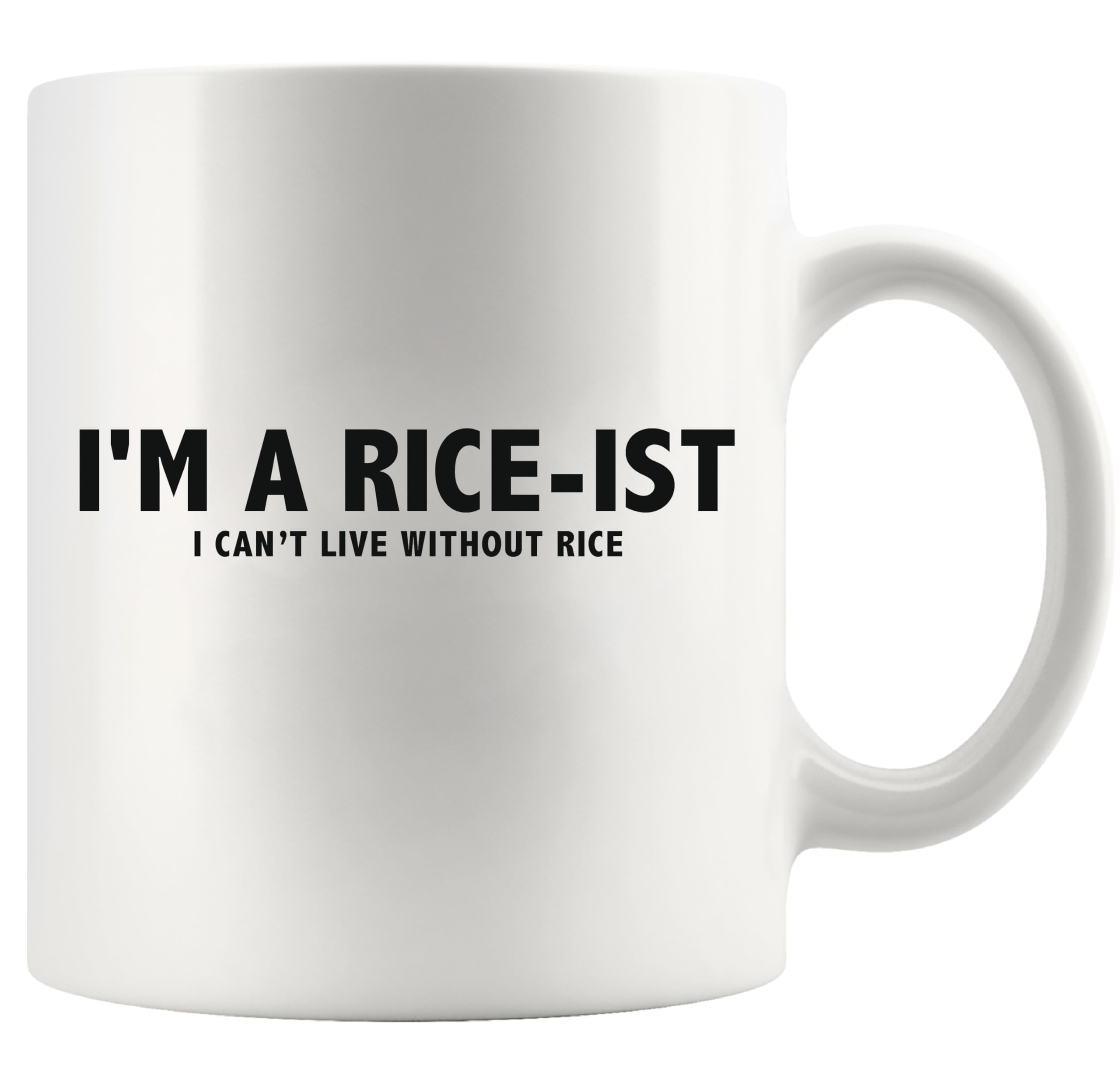Panvola I'm a Rice-Ist I Can't LIve Without Rice Filipino Philippines Gifts For Men Women Rice Lover Filipino Souvenir for Friends Family Farmer Farming Funny Coffee Ceramic Mug 11 oz White
