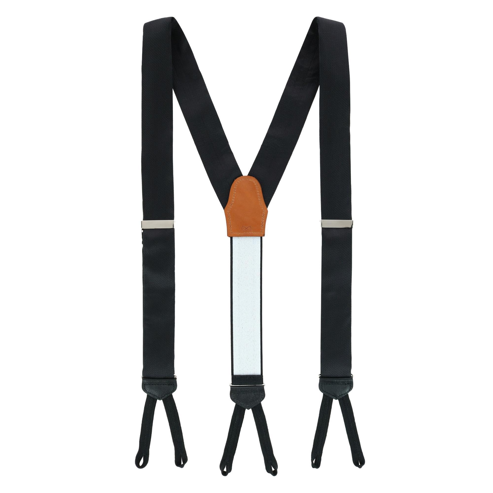 Trafalgar Men's Big & Tall Monte Bello Interlocked Silk Formal Braces