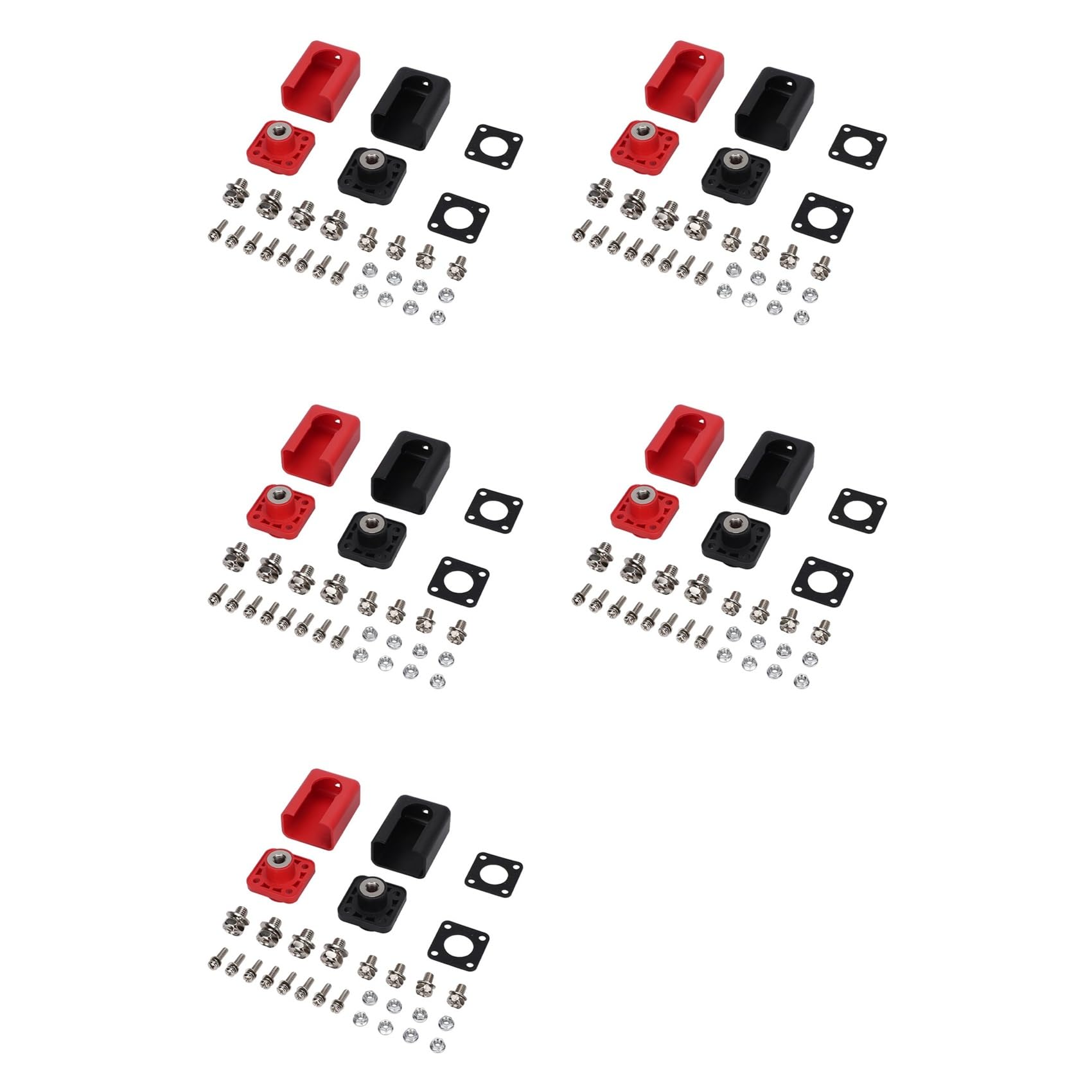 Kueohse 5Pair 200A High Current Lithium Battery Storage Battery Terminals Connector Terminal Block Set