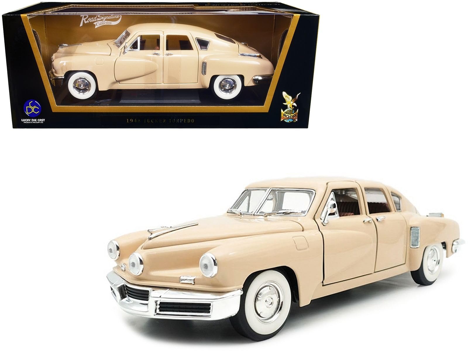com: 1948 Tucker Torpedo Cream 1&frasl;18 Diecast Model Car by