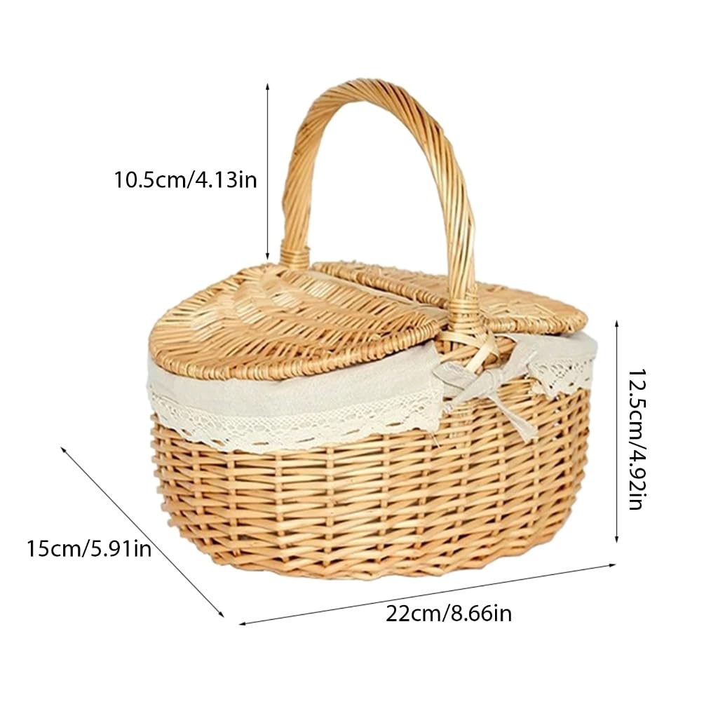 Cestino portatile Picnic Picnic Fotografia Puntelli Casa Storage Candy Bask