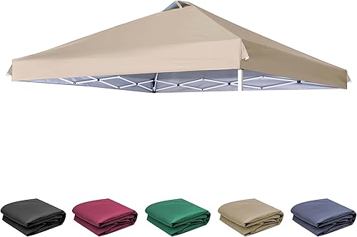 SCOCANOPY Parte superior de repuesto con ventilación de aire para marco de toldo de 10 x 10 pulgadas, solo cubierta de toldo, (beige)