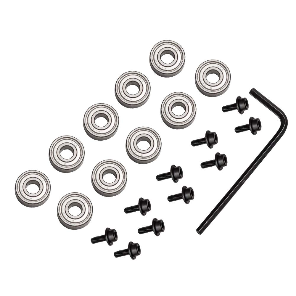 Yakamoz 10Pcs Router Bits Top Mounted Ball Bearings Guide for Router