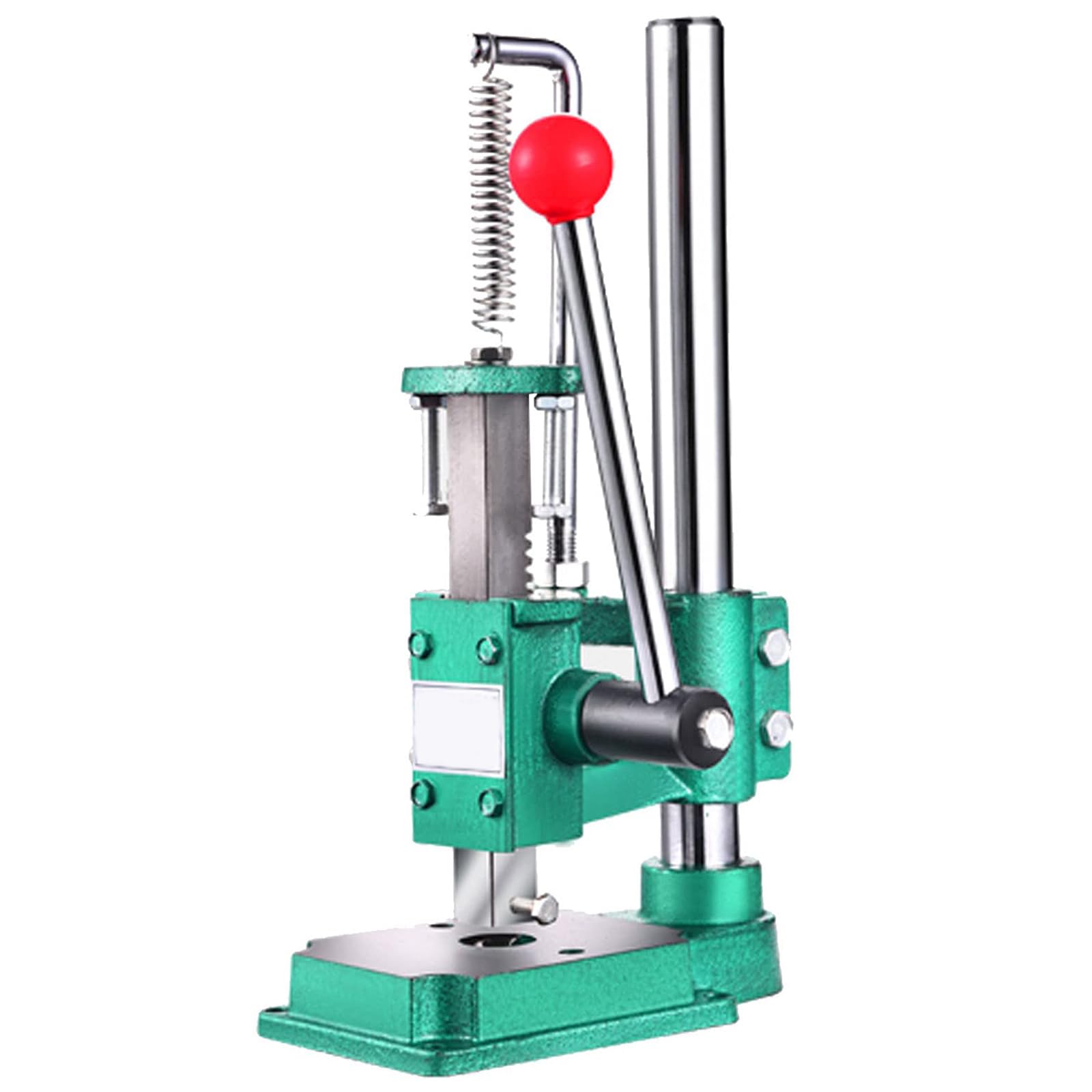 Perforadora de Cuero, Prensa Manual de Punzonado, Altura Ajustable, Resortes de Alto Rendimiento y Mango Antideslizante, Máquina de Perforado Manual para Plástico Arte 160kg Bearing Capacity - Square