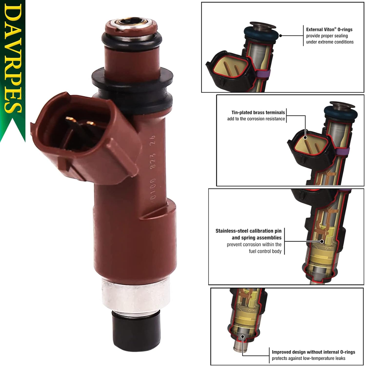 6PCS 16611-AA700 Fuel Injector Fuel Spray Nozzle 12 Holes Disc Engine For Subaru Outback 2005-2009 B9 2006-2007 Tribeca Legacy 3.0L H6 2008-2009 Replace#16611AA700｜16611 AA700｜2970010｜FJ859