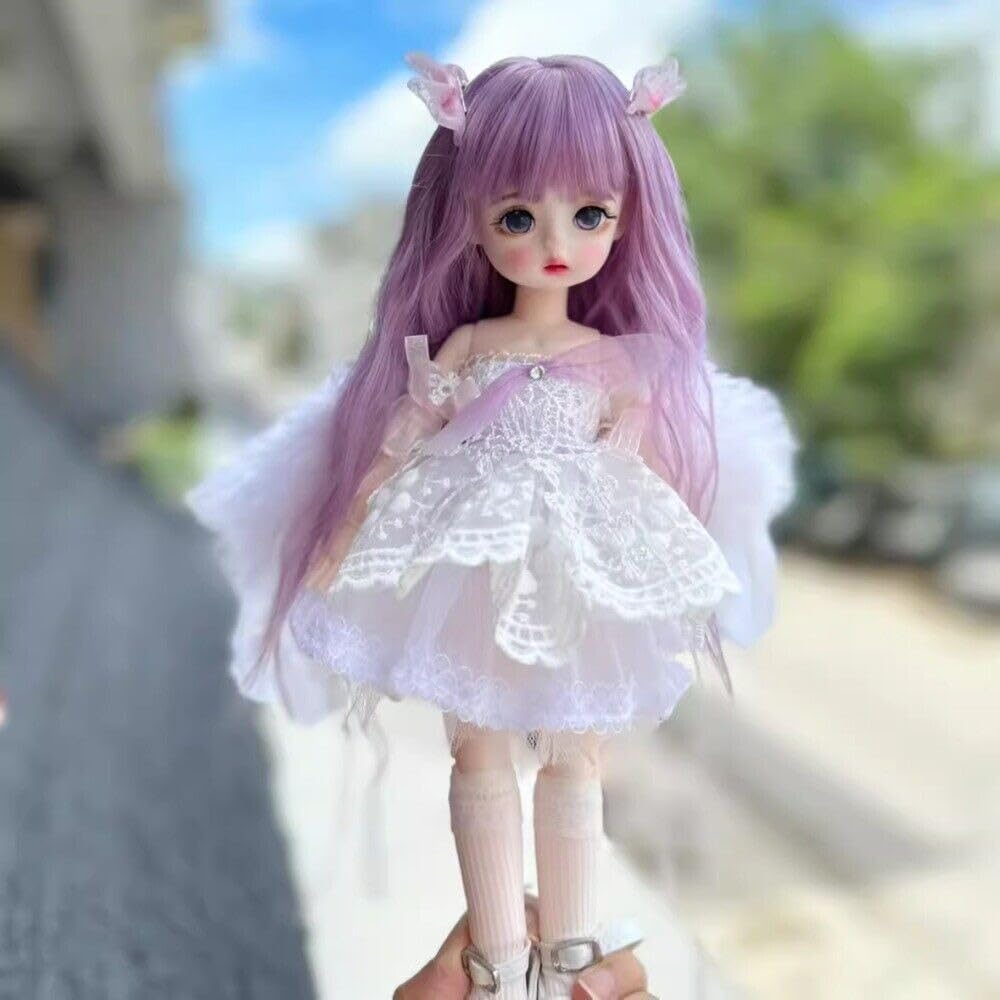 Amazon.co.jp: Meeler BJDドール フルセット1/6 女の子 30cm 樹脂球体