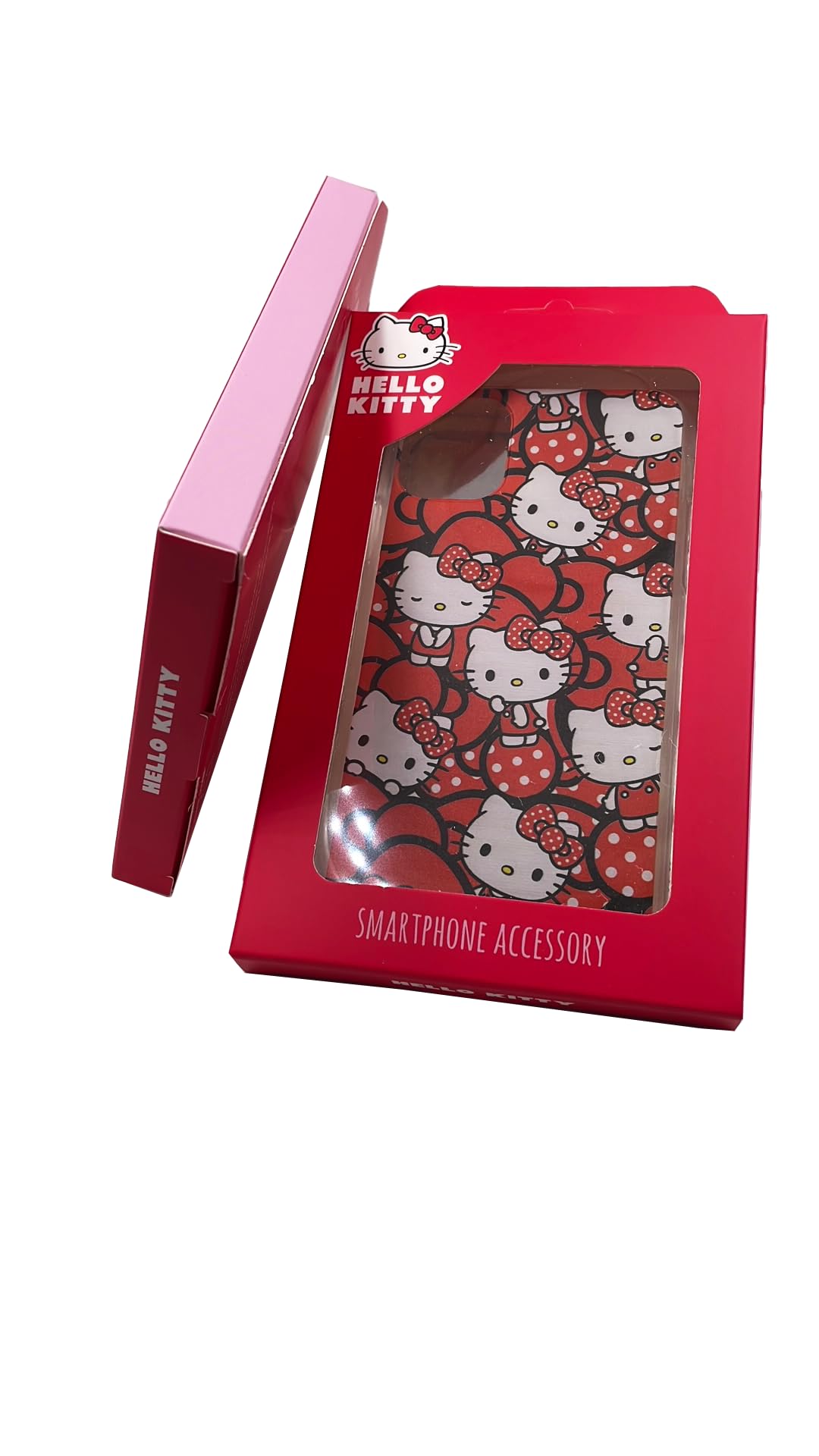 Personalaizer Hello Kitty Stickers Flexible Case Compatible for iPhone 15 Plus transparent