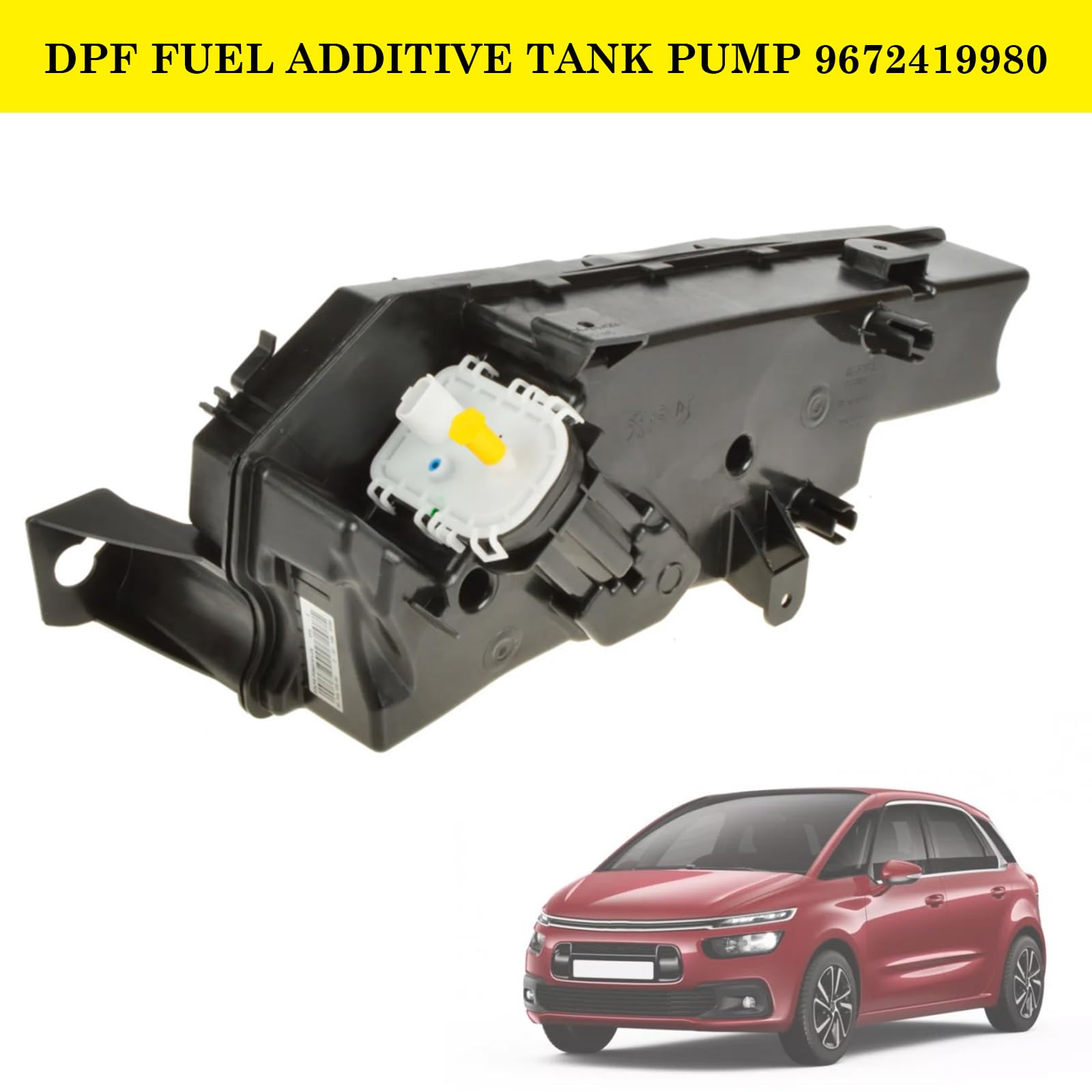 Topteng Fuel Additive Dpf Filter Tank Pump 1500PJ 9672419980, Adatto per Peugeot 5008, Partner II, Adatto per Citroën Berlingo II, C4 Picasso, DS5 1.6/2.0 HDI