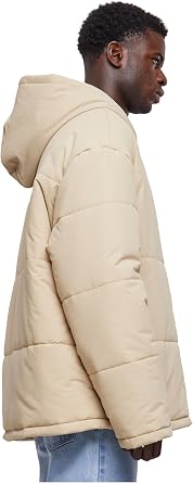 Urban Classics Men Hooded Block Puffer JacketJacket