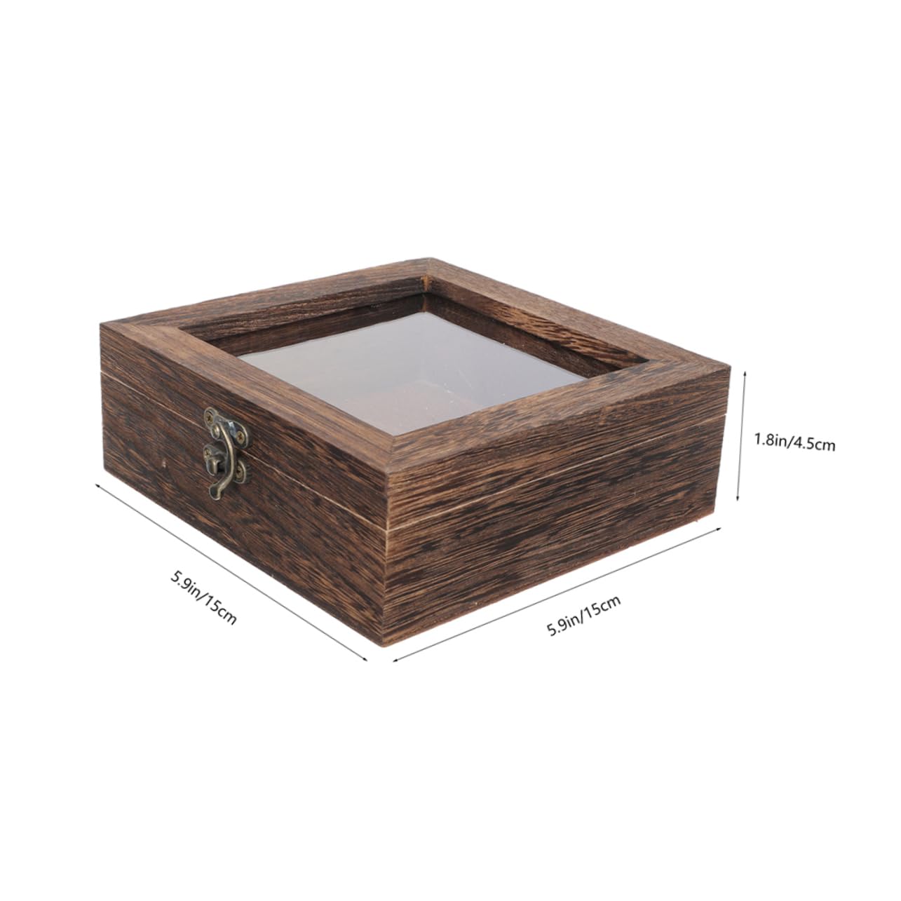 NOLITOY Rustic Wood Butterfly Specimen Display Box Insect Preservation Case Top Lid Multiuse Collection Box for Display