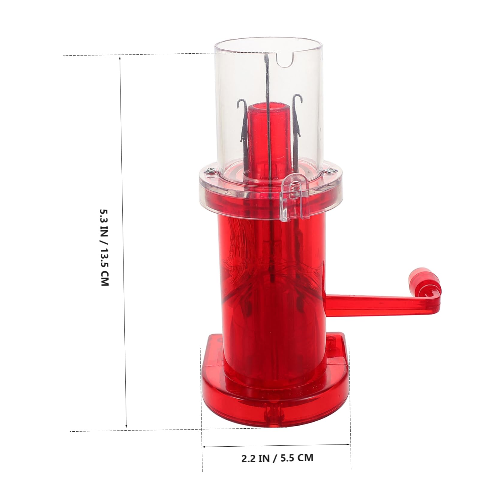 Tofficu Máquina de Tejer Manual de Plástico Roja, Portátil y Fácil de Llevar para Proyectos de Tejido y Creación de Artesanías Hechas a Mano
