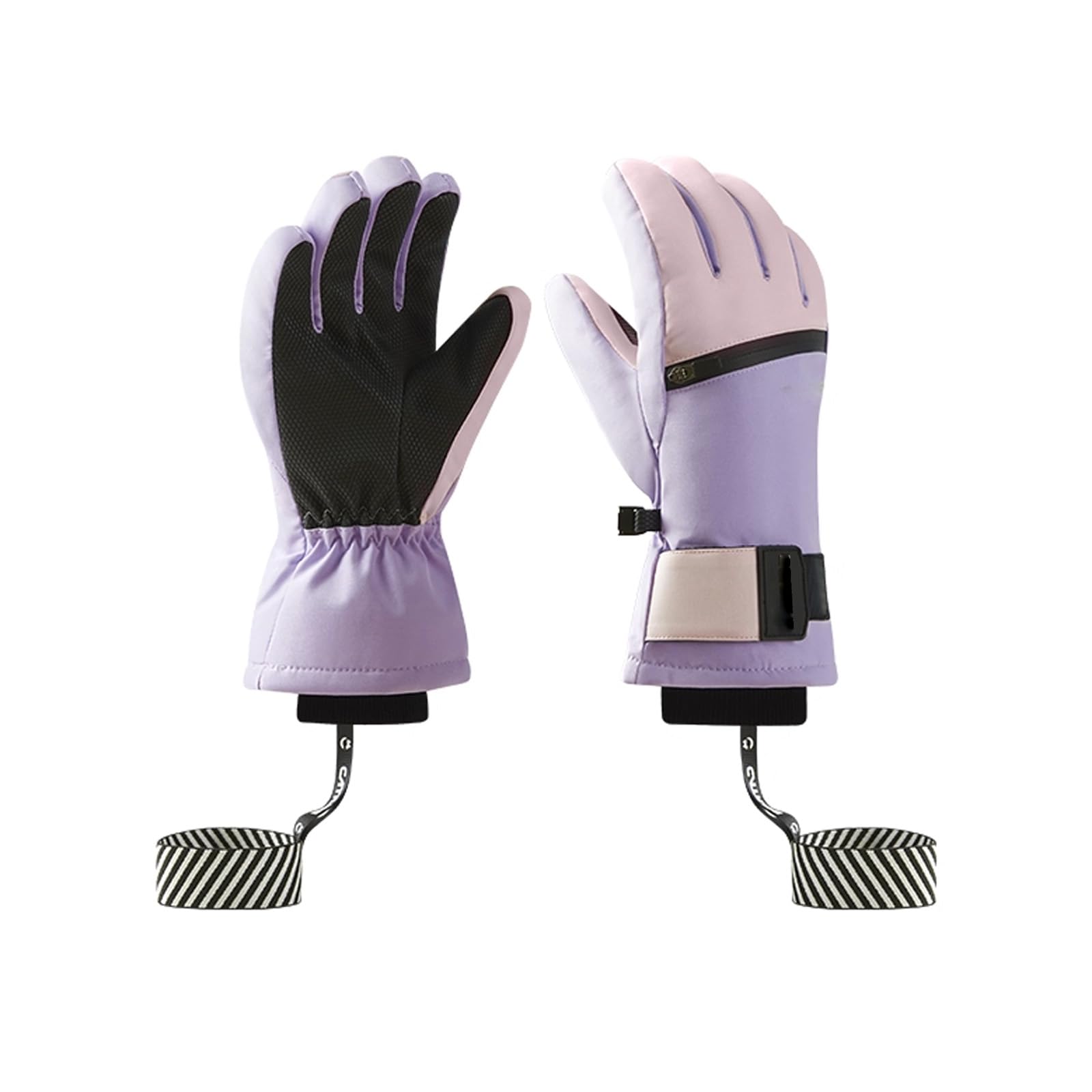 Guantes de esquí, Guantes Nieve niño, Guantes Impermeables Invierno para Esquí al Aire, para niños y niñas, Ideal para Actividades Familiares al Aire Libre,[b] Pink,XS