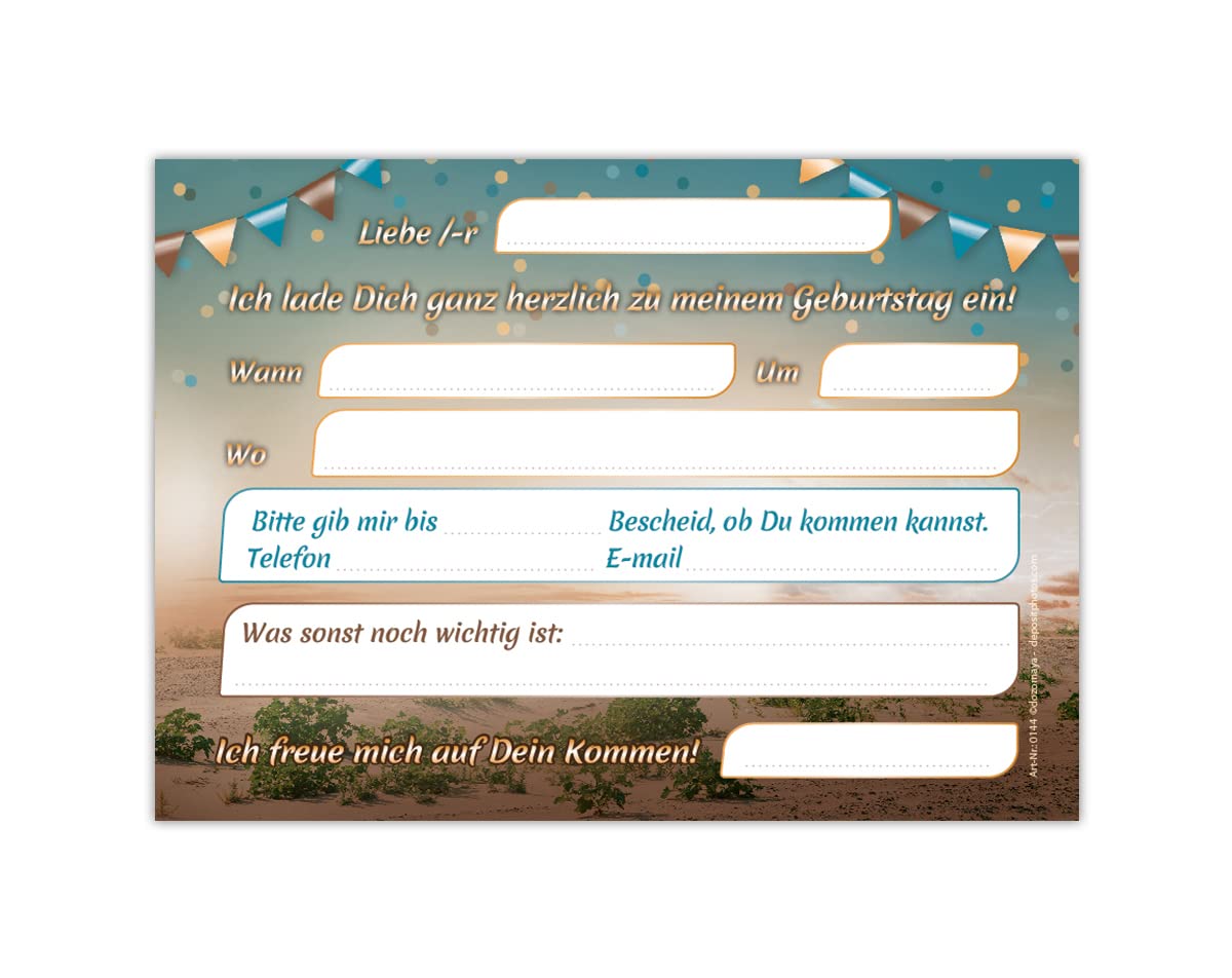 12 Cartes D'invitation Avec 12 Enveloppes Pour 10e