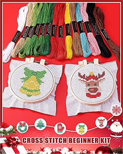 Pllieay E-013S Christmas Cross Stitch Beginner Kits For Kids 7-13 thumb #4