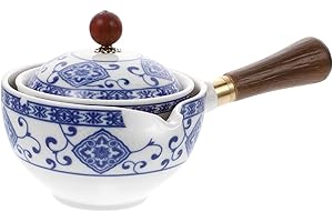 Ceramic Teapot Porcelain Tea Maker 360 Degrees Rotation