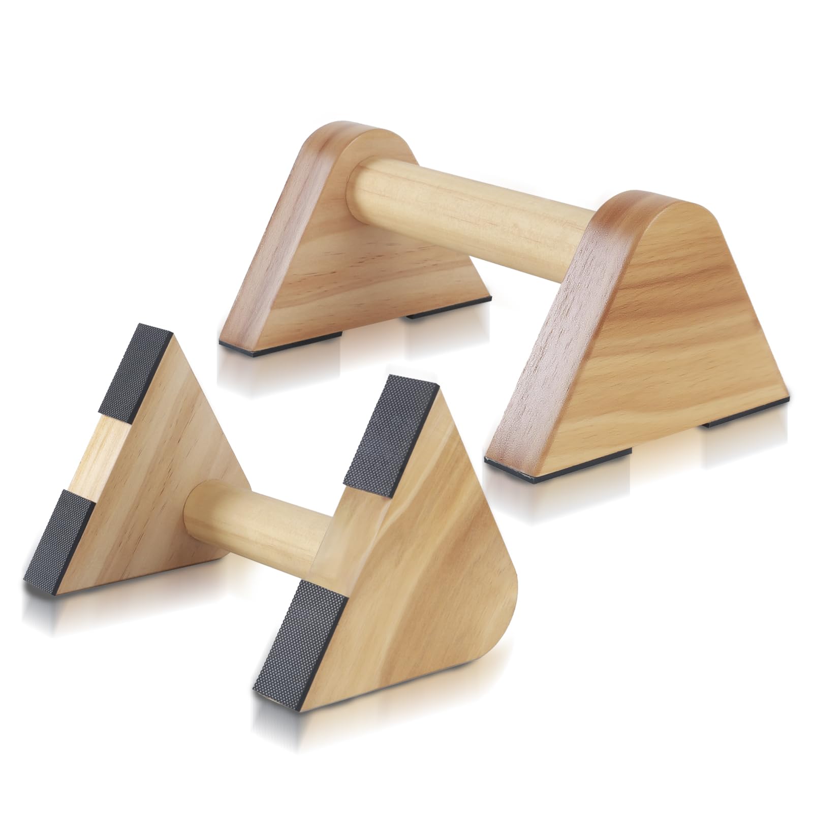 1 Pair Wood Parallettes Bar Push Up Handle Calisthenics Handstand