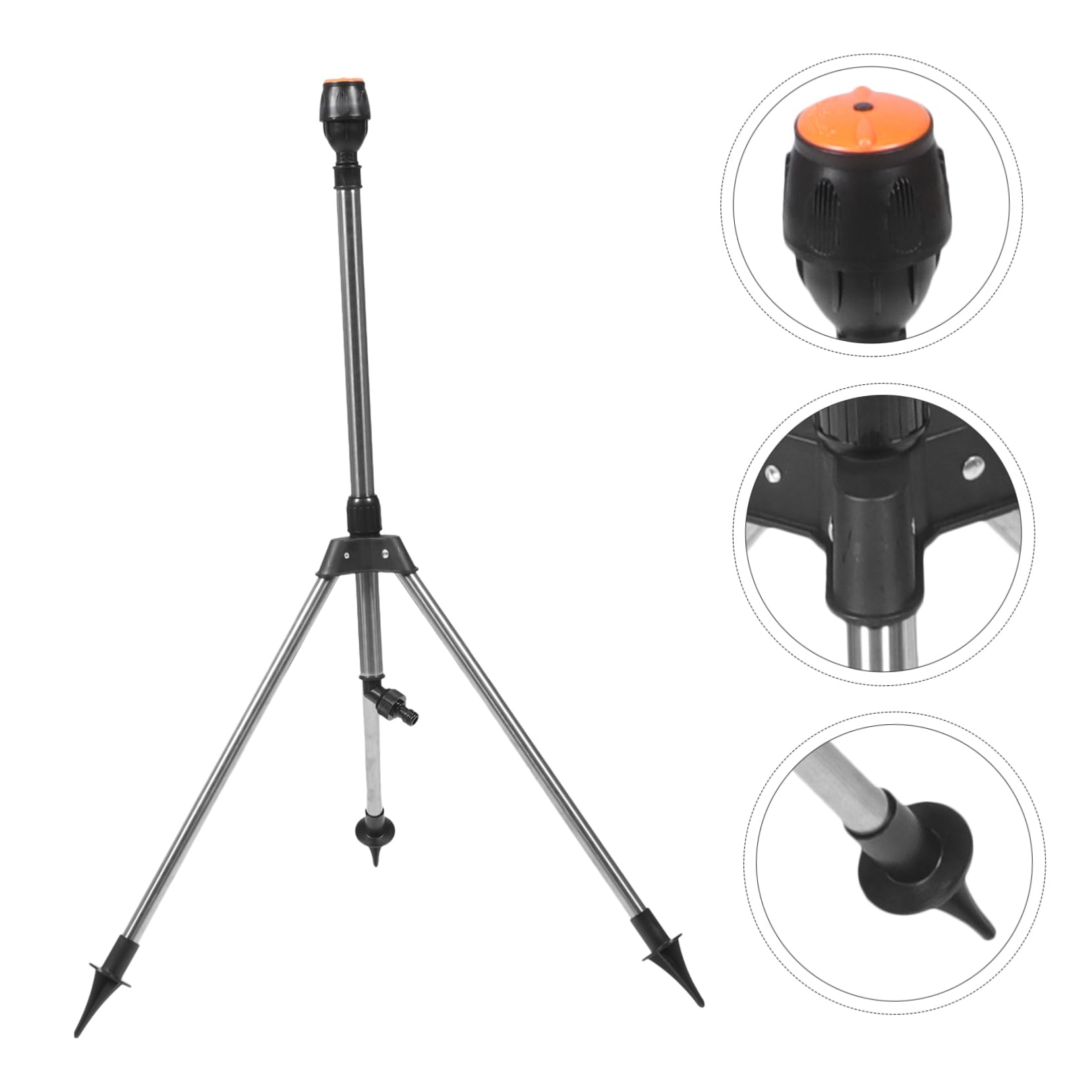 Irrigatore a Treppiede Rotante 360° Automatico, Lega