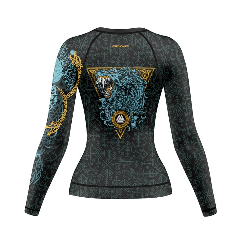 Viking Women's Rash Guard Shirts Long Sleeve Compression Fightwear Tops for BJJ MMA3