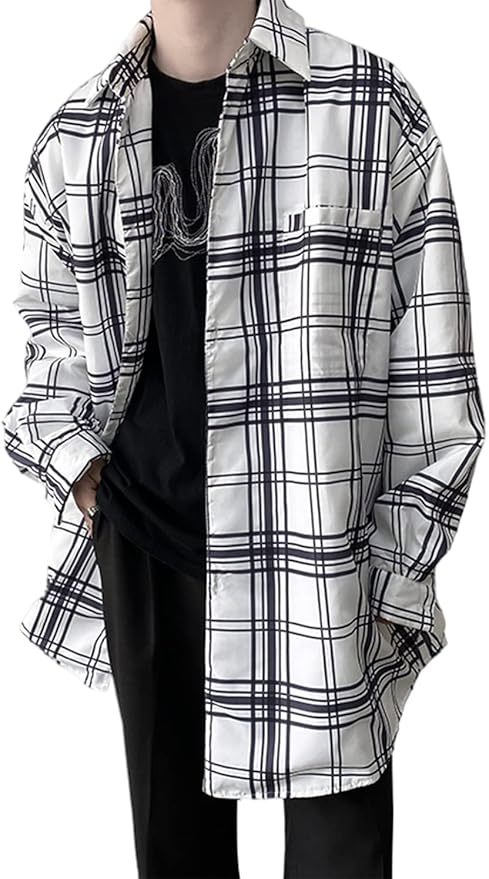 Amazon Qyyロング チェックシャツ メンズ 長袖 厚手 防寒 ネルシャツ 大きいサイズ カジュアル シャツ ジャケット アウター ゆったり おしゃれ 原宿系 メンズ ファッション コート 秋 冬 シャツ 通販 Amazon Qyyロング チェックシャツ メンズ 長袖 厚手 防寒 ネルシャツ 大きいサイズ カジュアル シャツ ジャケット アウター ゆったり おしゃれ 原宿系 メンズ ファッション コート 秋 冬 シャツ 通販