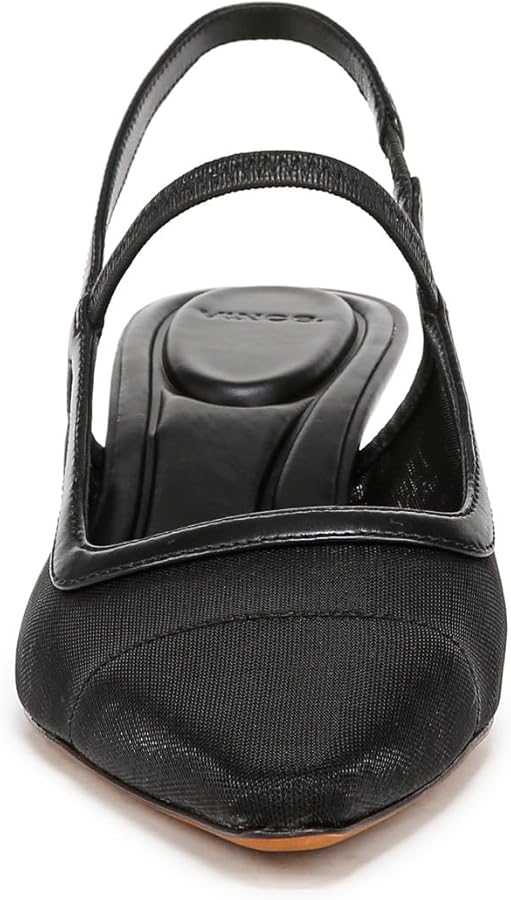 Amazon.com | Vince Womens Venice Kitten Mesh Pump Black Mesh