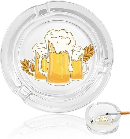 Amazon Co Jp ガラス灰皿 アッシュトレイ かわいい ビール イラスト はいざら クリスタル 煙草 防水 防錆 洗いやすい 大容量 屋外 置物 インテリア 豪華 シンプル 美しい贈り物 おしゃれ灰皿 小物入れ 重厚感 喫煙の供給 ファッション